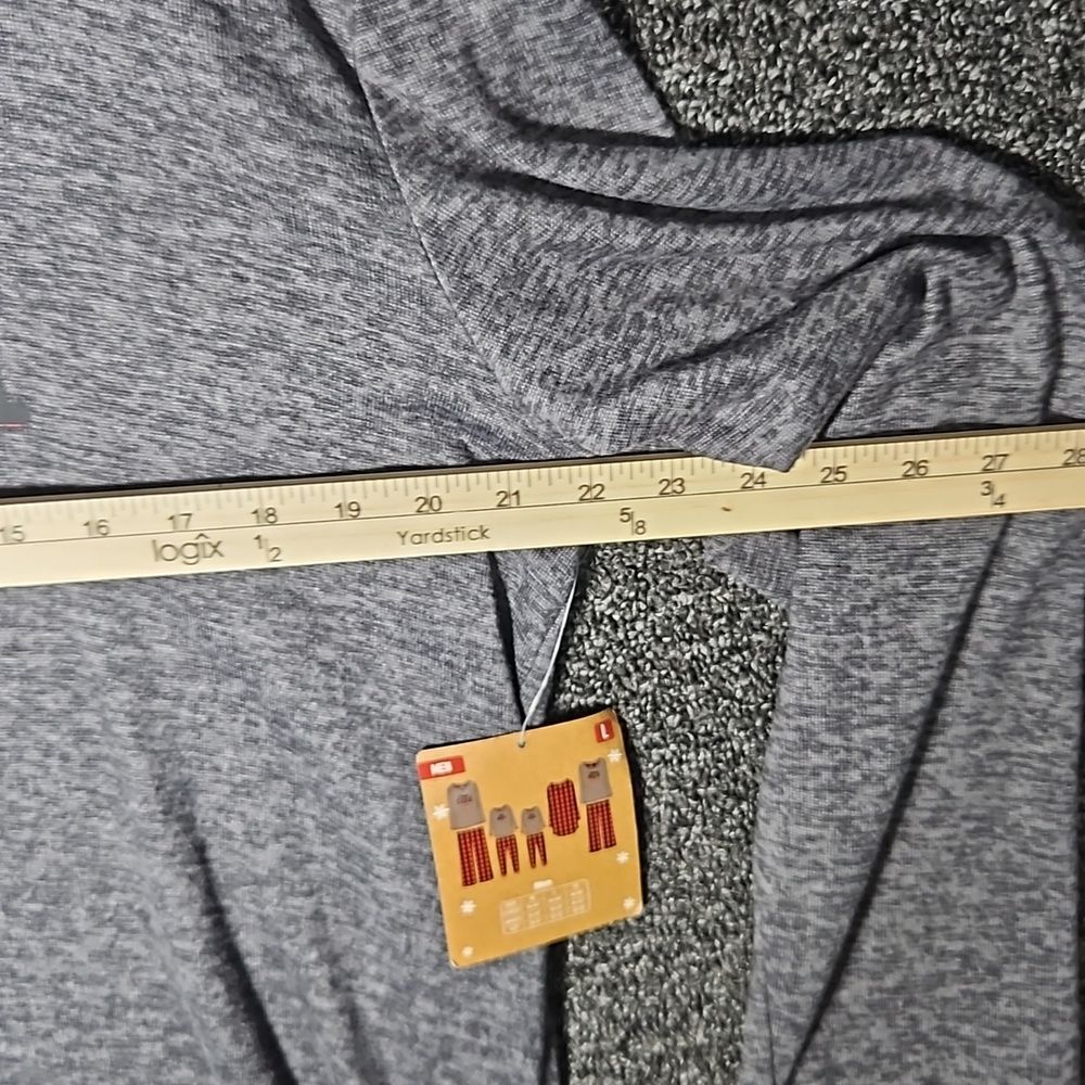 NWT Let's Get Cozy Large Pajama Top Men's "Papa Bear" Print Black Top Only - Picture 11 of 12